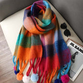 Colourful Plaid Warm Scarf